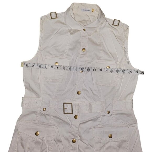 Calvin Klein White Elegant Dress - Picture 10 of 10